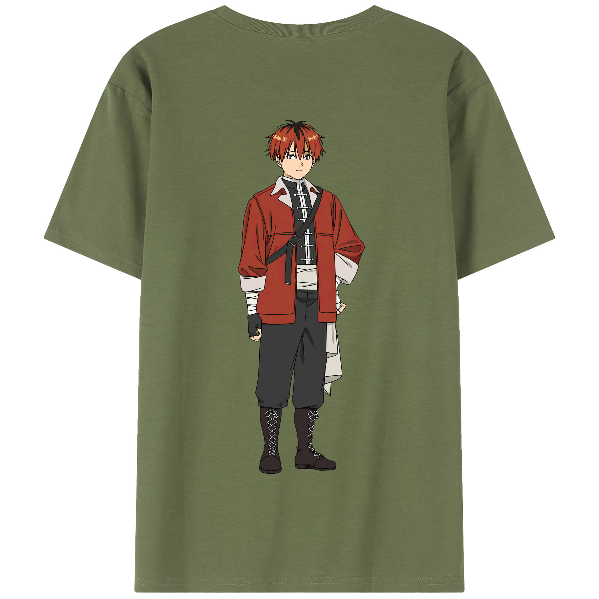 （画像用） 葬送のフリーレン Frieren 綿100％半袖Tシャツ（背面プリント）